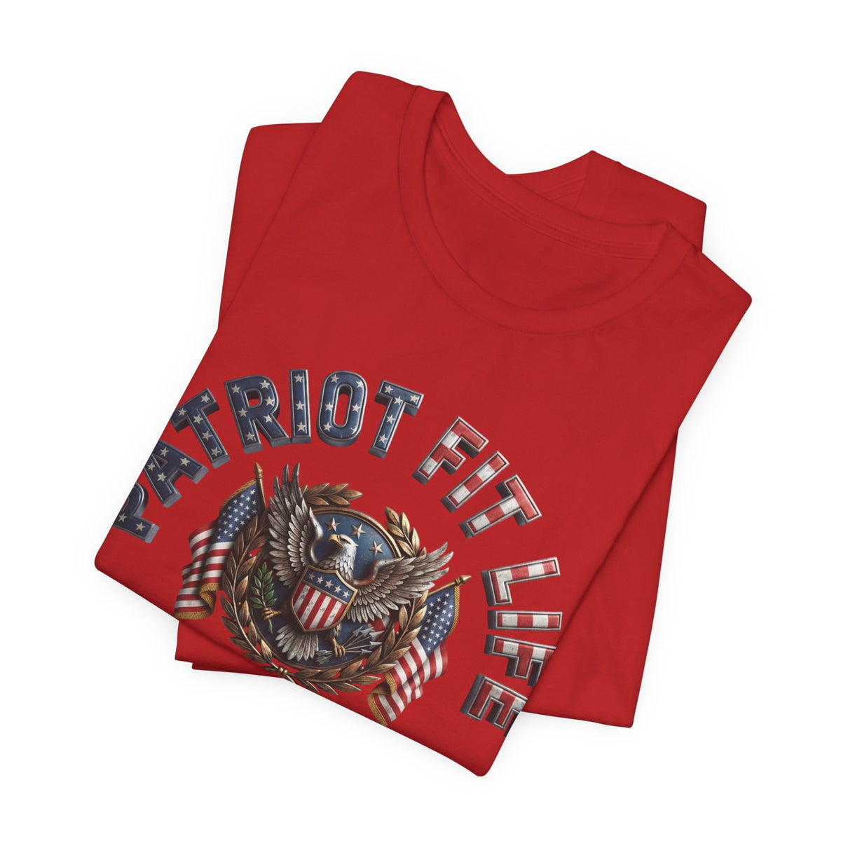 Patriot Fit Life Tee - American Eagle Flag Graphic T-Shirt - LIVE FIT