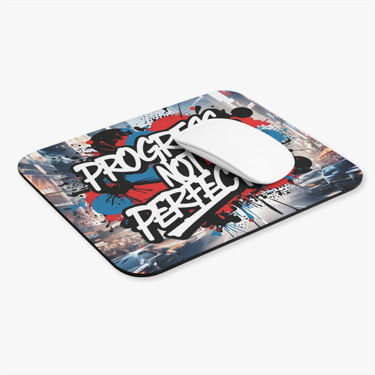 Progress Not Perfection Mouse Pad - Motivational Desk Accessory