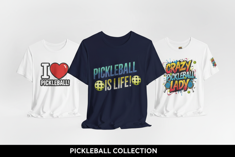 Pickleball T-Shirts & Merchandise Collection
