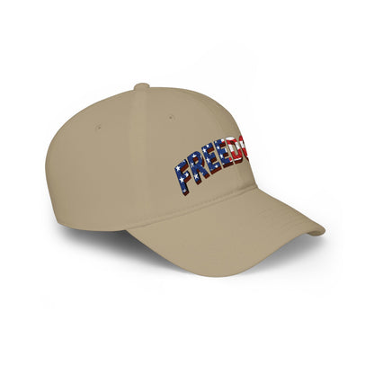 FREEDOM Dad Hat | Patriotic USA Flag Stars & Stripes Baseball Cap - Patriot Fit Life