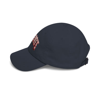 Patriot Fit Life Dad Cap - 3D Arched American Flag 'PATRIOT' Graphic | Adjustable One Size