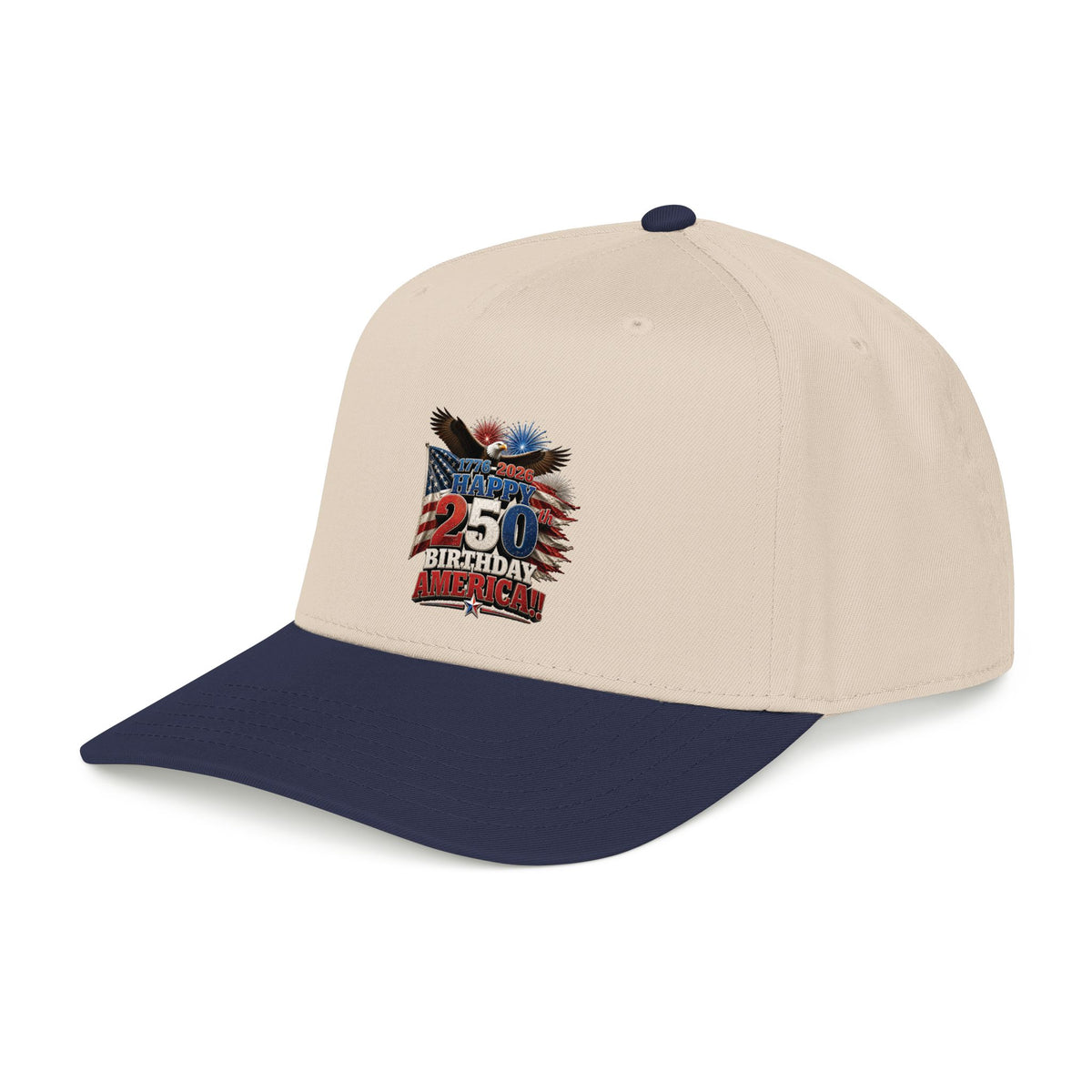 Happy 250th Birthday America Cap | 1776–2026 Patriotic Eagle Flag Baseball Hat
