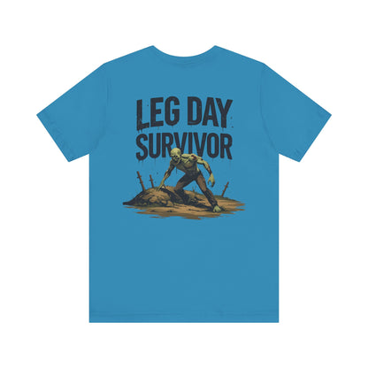 Leg Day Survivor Tee - Fitness Shirt - Workout Apparel - Gym Gift - Unisex Graphic Tee - Funny T-shirt