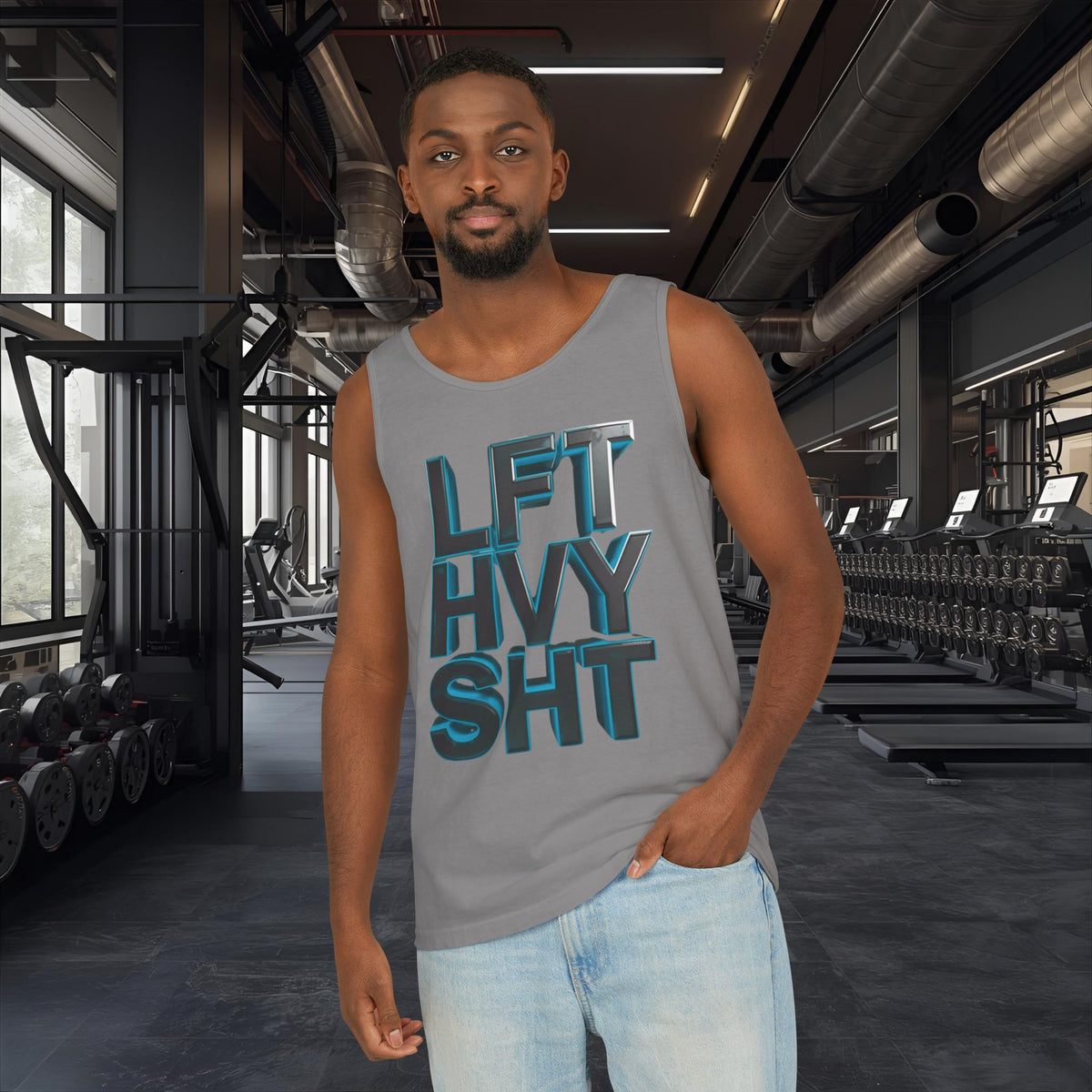 Lift Heavy Shit - LFT HVY SHT - Tank Top - Gym Workout Fitness Tank - Unisex XS-2XL