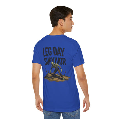 Leg Day Survivor Tee - Fitness Shirt - Workout Apparel - Gym Gift - Unisex Graphic Tee - Funny T-shirt