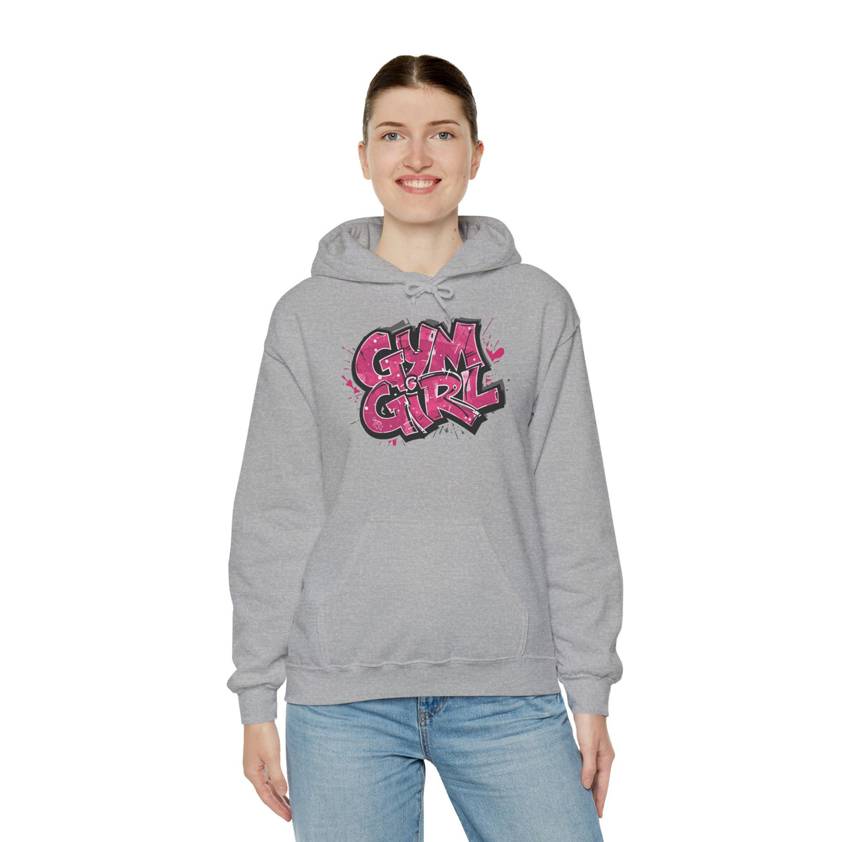 Stylish Gym Girl Print Hoodie - Women's Fitness Sweatshirt - Athletic Pullover - S-5XL