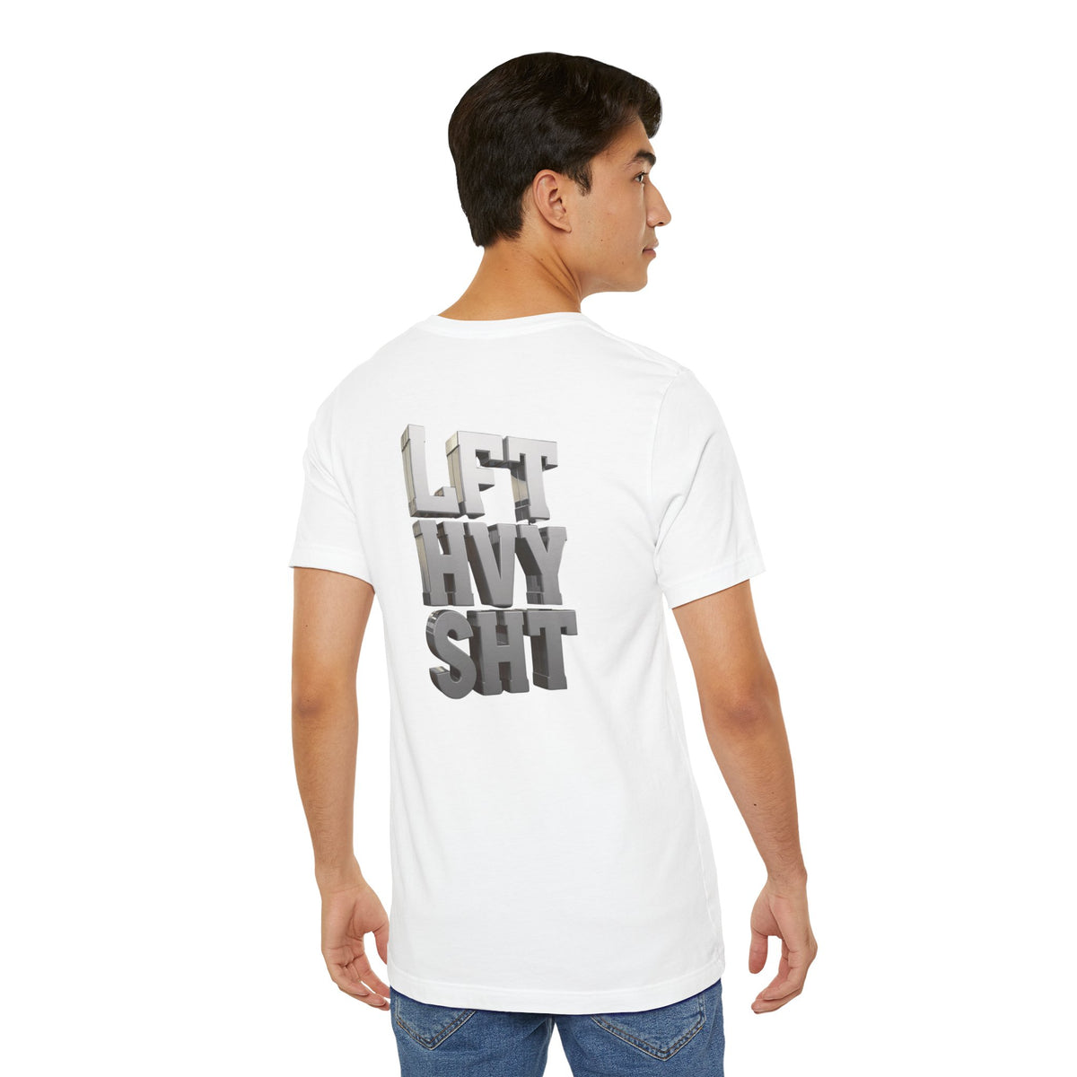 Lift Heavy Shit - LFT HVY SHT - 3D Gym T-Shirt - Bold Weightlifting Tee