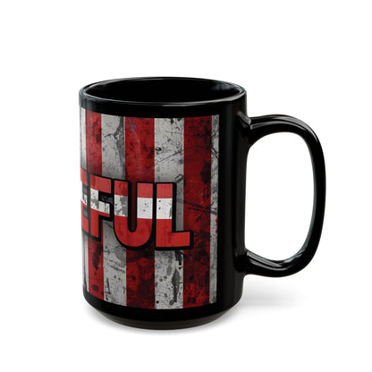 Grateful Mug - Vintage American Flag Design - Patriotic Gift - 11oz/15oz
