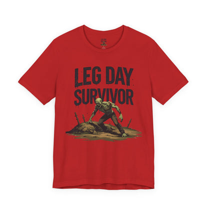 Leg Day Survivor Tee - Fitness Shirt - Workout Apparel - Gym Gift - Unisex Graphic Tee - Funny T-shirt