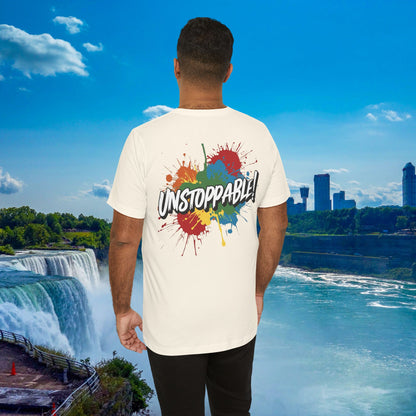 Unstoppable Vintage Retro T-Shirt - Motivational Graphic Tee - Unisex Casual Shirt