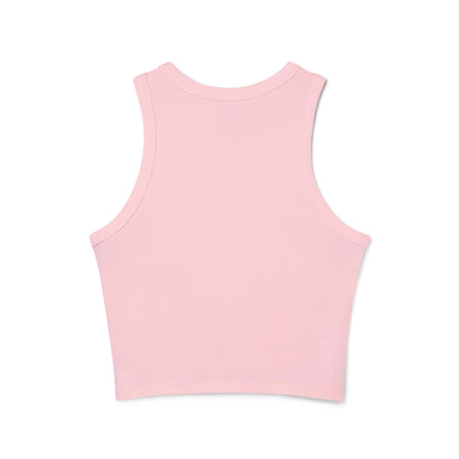 Blessed - Women's Micro Rib Racer Tank Top - Fitness Workout Tank - Spiritual Activewear - XS-2XL