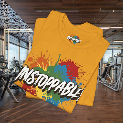 Unstoppable Vintage Retro T-Shirt - Motivational Graphic Tee - Unisex Casual Shirt