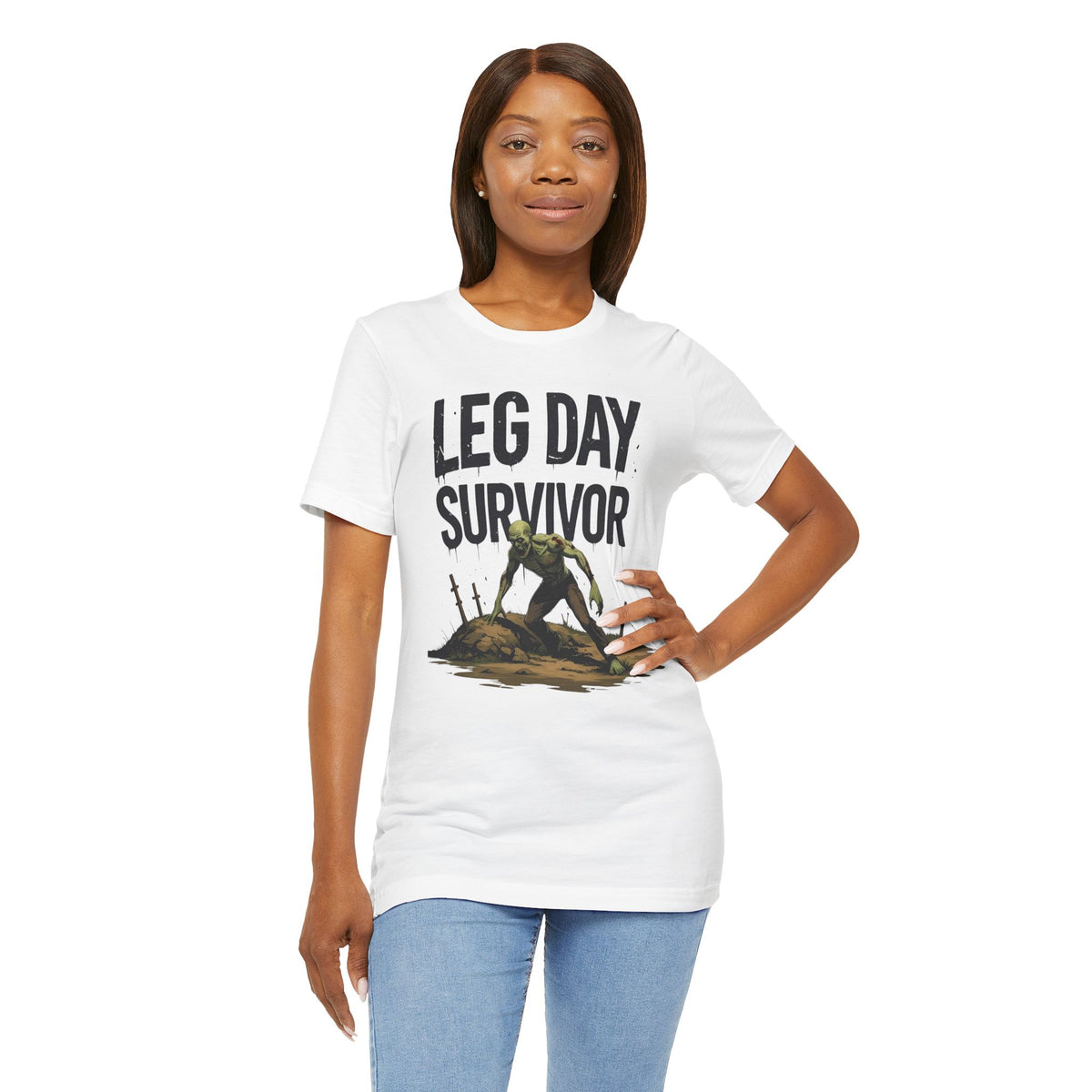 Leg Day Survivor Tee - Fitness Shirt - Workout Apparel - Gym Gift - Unisex Graphic Tee - Funny T-shirt