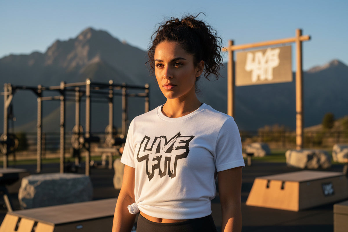 LIVE FIT Unisex Jersey Tee - Premium Fitness Shirt