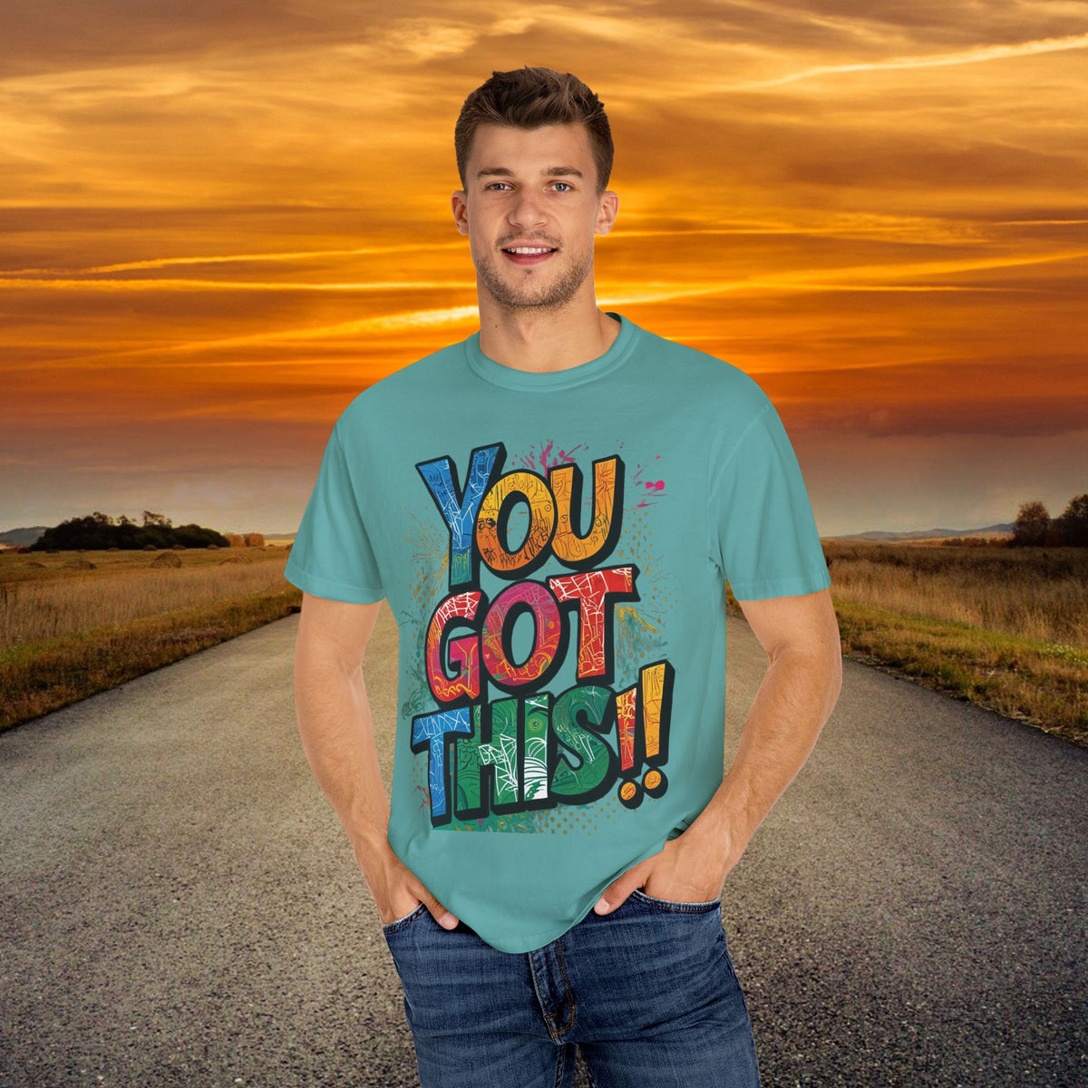 You Got This! Unisex Garment-Dyed T-Shirt - Motivational Graphic Tee - S-4XL