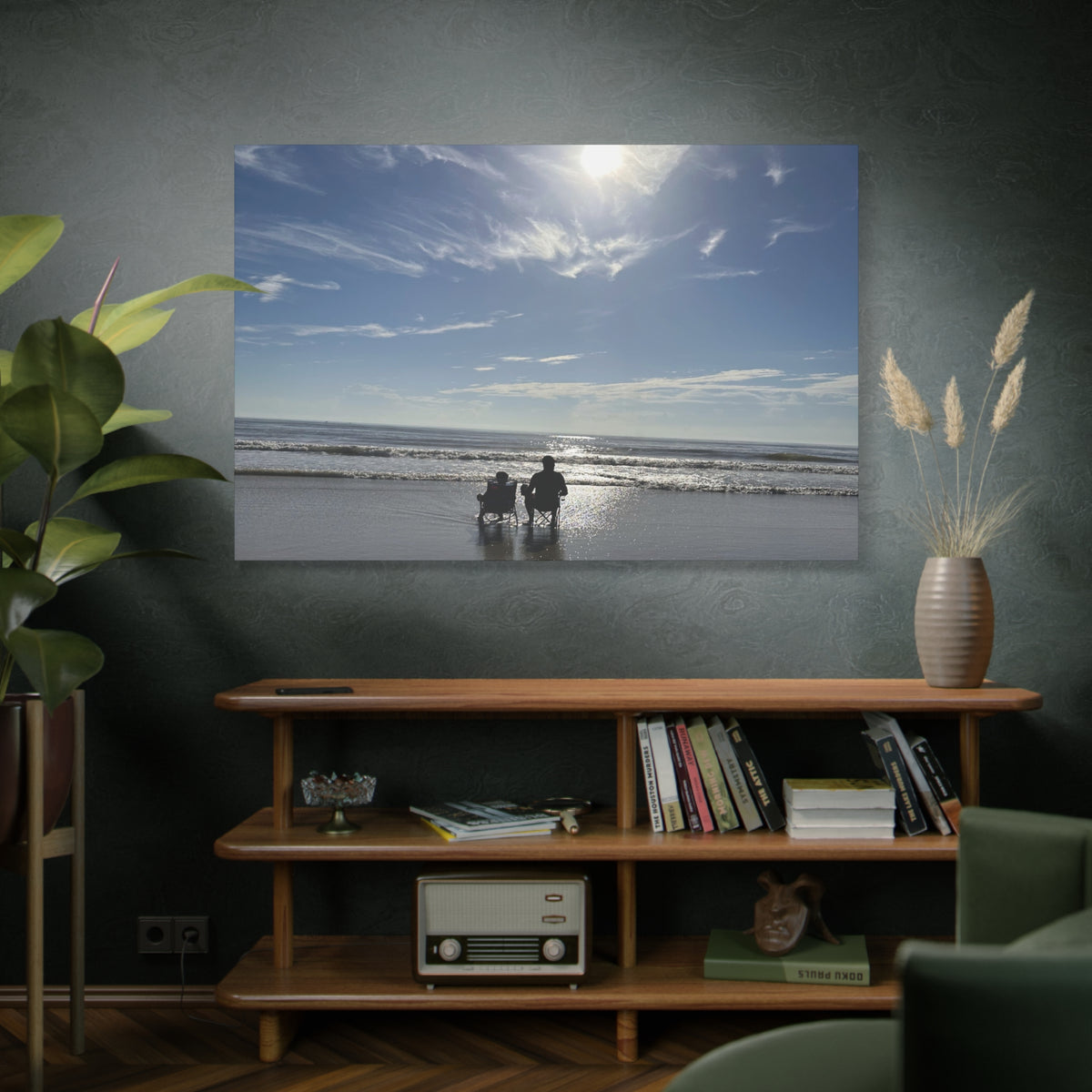 Beach Day Canvas Wall Art - Coastal Home Decor - Ocean Landscape - Serene Beach Print - 16 Sizes Available