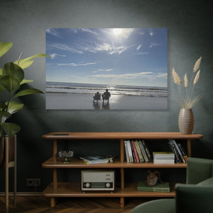Beach Day Canvas Wall Art - Coastal Home Decor - Ocean Landscape - Serene Beach Print - 16 Sizes Available