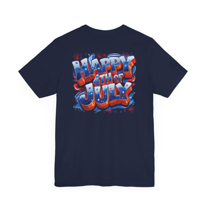 Happy 4th of July T-Shirt - Independence Day Bald Eagle - American Flag Graphic Tee