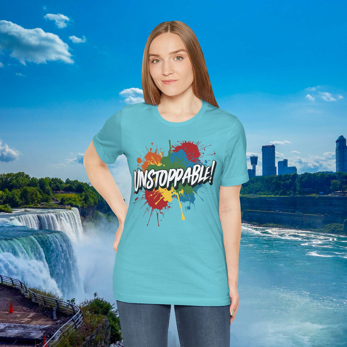 Unstoppable Vintage Retro T-Shirt - Motivational Graphic Tee - Unisex Casual Shirt