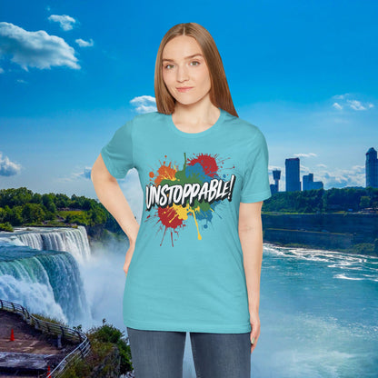 Unstoppable Vintage Retro T-Shirt - Motivational Graphic Tee - Unisex Casual Shirt