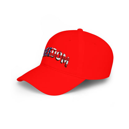 FREEDOM Dad Hat | Patriotic USA Flag Stars & Stripes Baseball Cap - Patriot Fit Life
