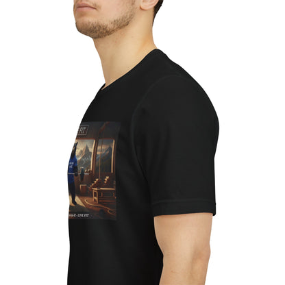 LIVE FIT Bear Graphic Tee - Motivational Gym Workout T-Shirt - Unisex Fitness Apparel