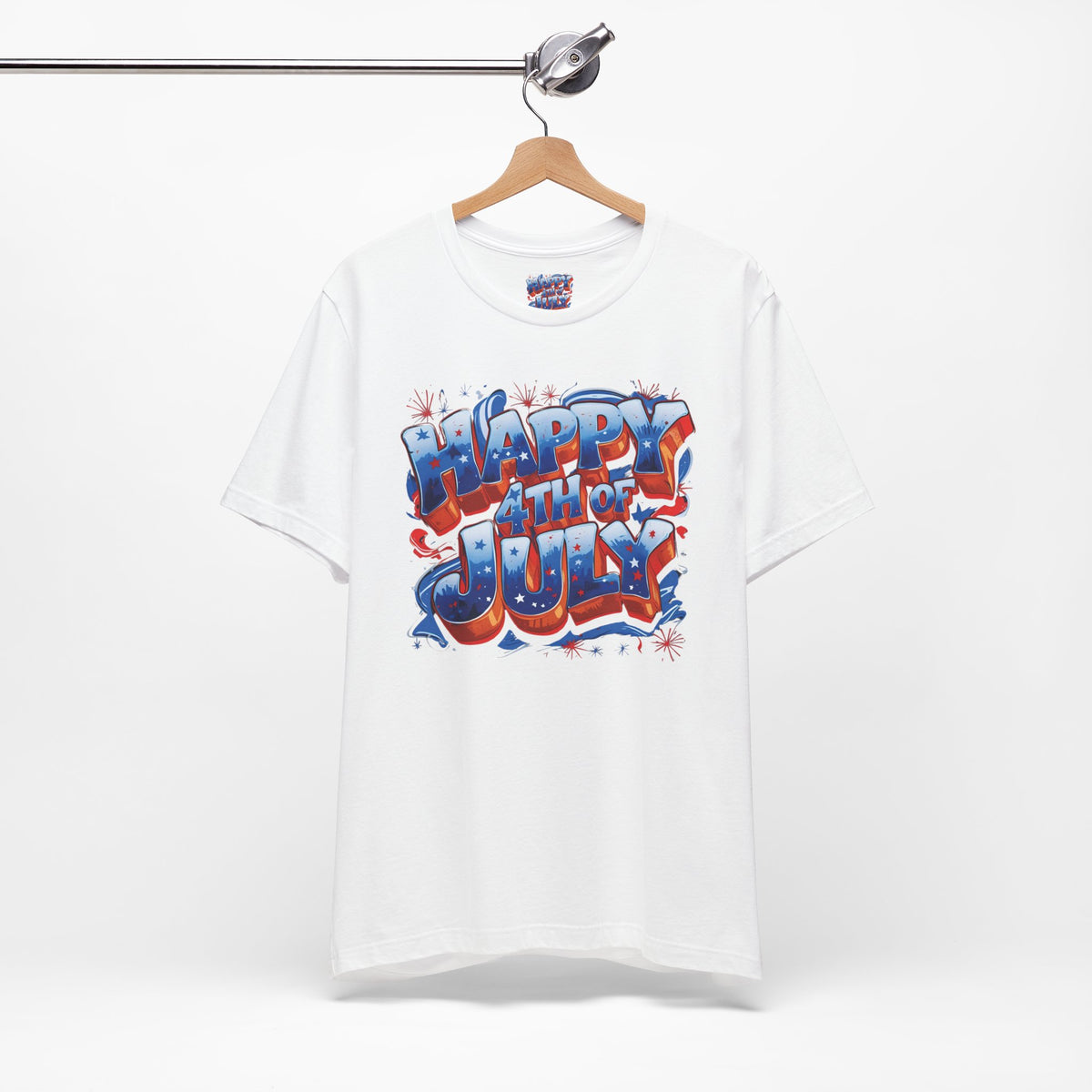 Happy 4th of July T-Shirt - Independence Day Bald Eagle - American Flag Graphic Tee
