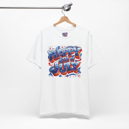 Happy 4th of July T-Shirt - Independence Day Bald Eagle - American Flag Graphic Tee