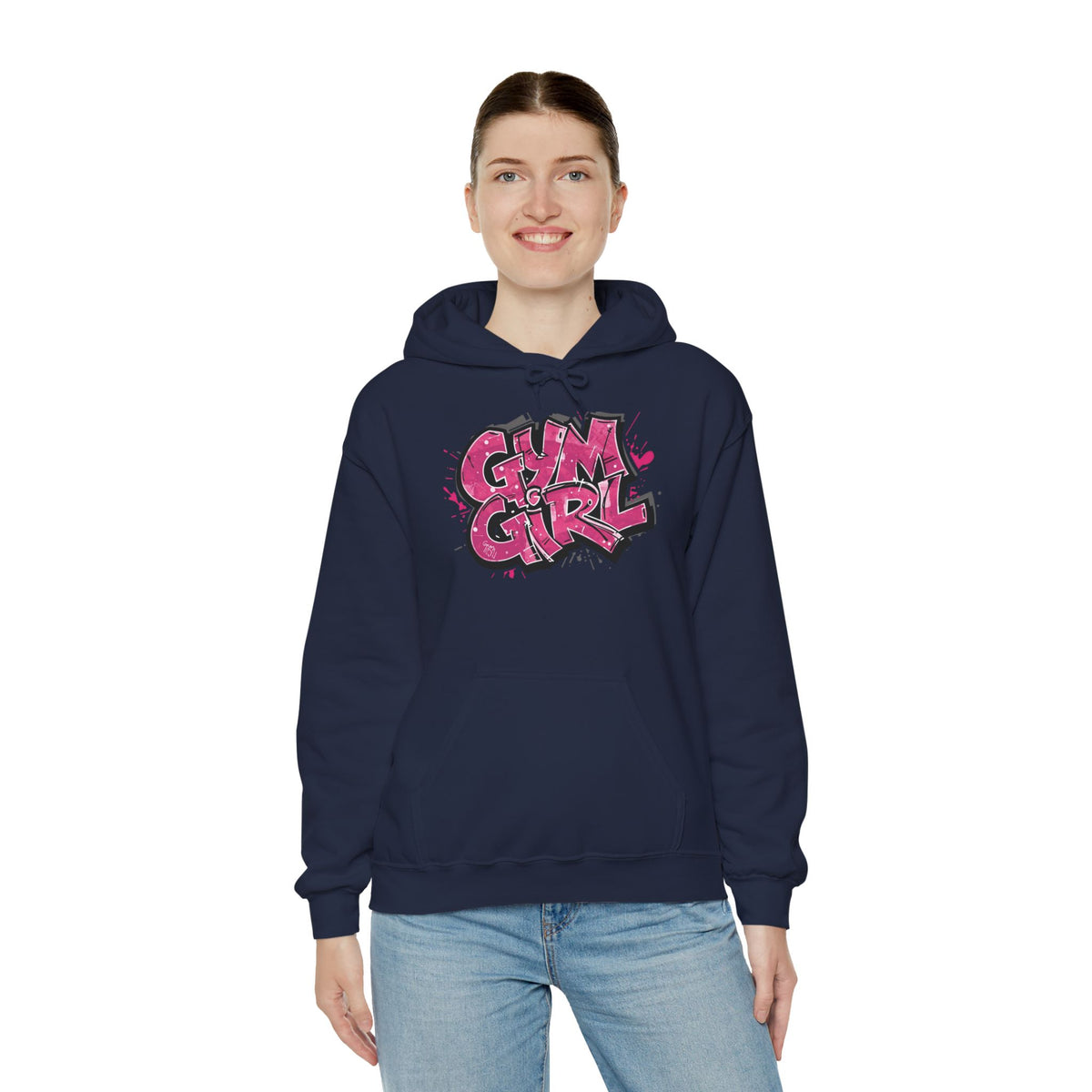 Stylish Gym Girl Print Hoodie - Women's Fitness Sweatshirt - Athletic Pullover - S-5XL