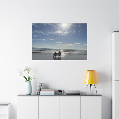 Beach Day Canvas Wall Art - Coastal Home Decor - Ocean Landscape - Serene Beach Print - 16 Sizes Available