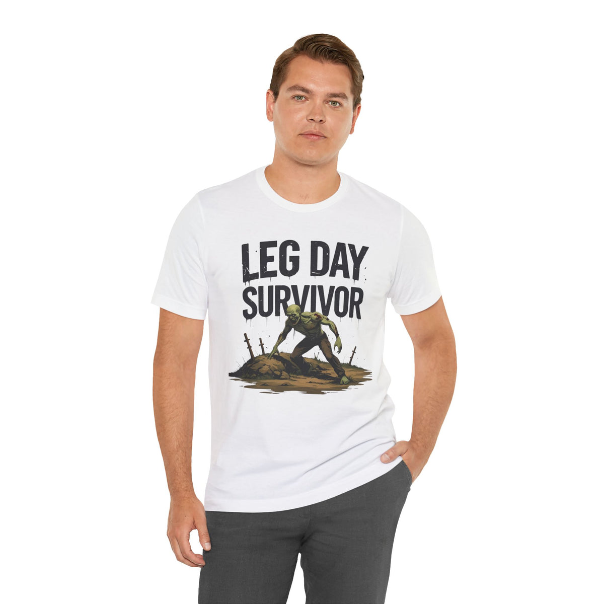 Leg Day Survivor Tee - Fitness Shirt - Workout Apparel - Gym Gift - Unisex Graphic Tee - Funny T-shirt