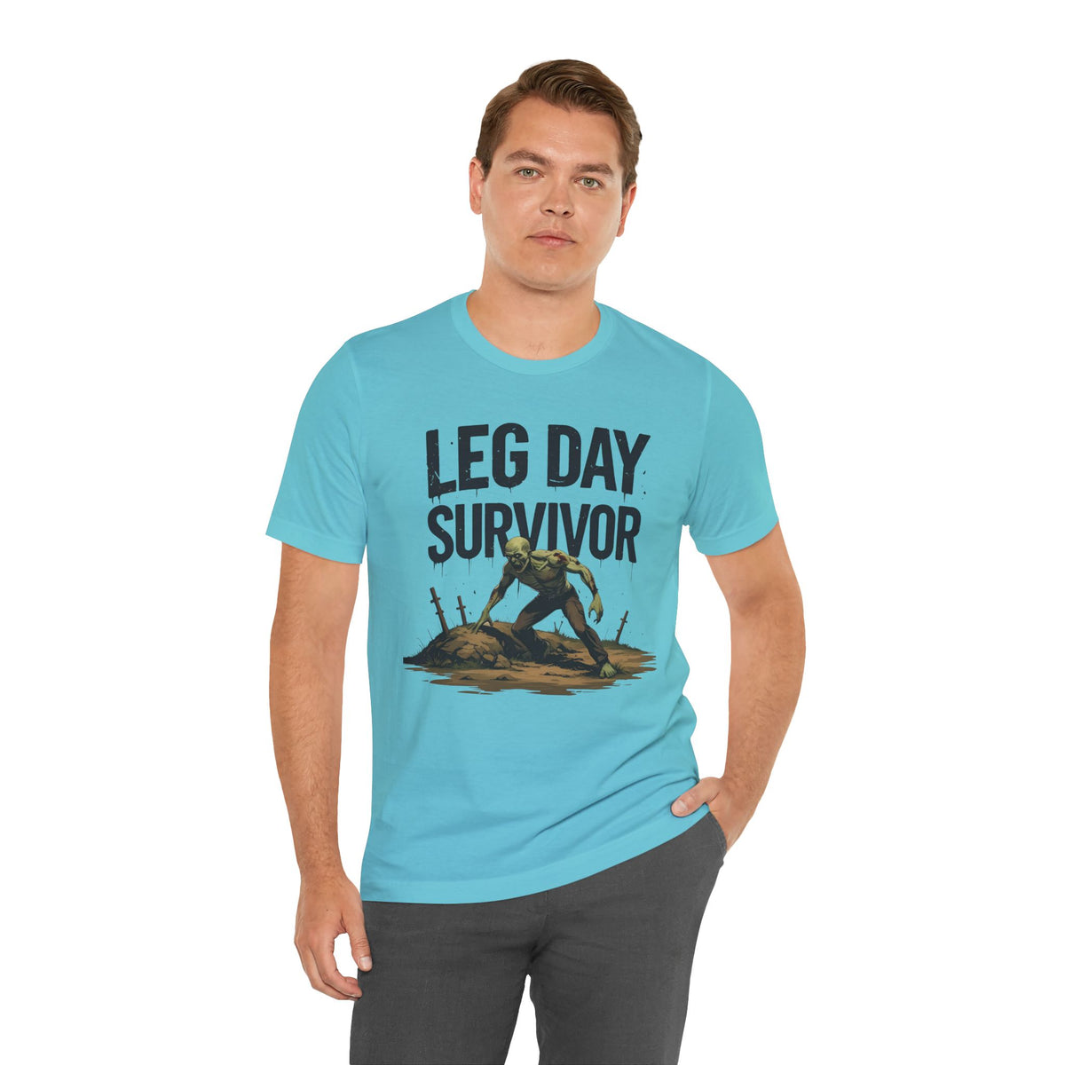 Leg Day Survivor Tee - Fitness Shirt - Workout Apparel - Gym Gift - Unisex Graphic Tee - Funny T-shirt