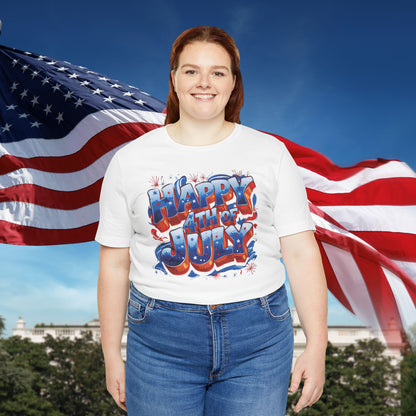 Happy 4th of July T-Shirt - Independence Day Bald Eagle - American Flag Graphic Tee