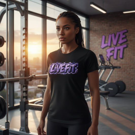 LIVE FIT Unisex T-Shirt - Motivational Fitness Tee - Workout Apparel - XS-4XL