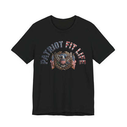 Patriot Fit Life Tee - American Eagle Flag Graphic T-Shirt - LIVE FIT