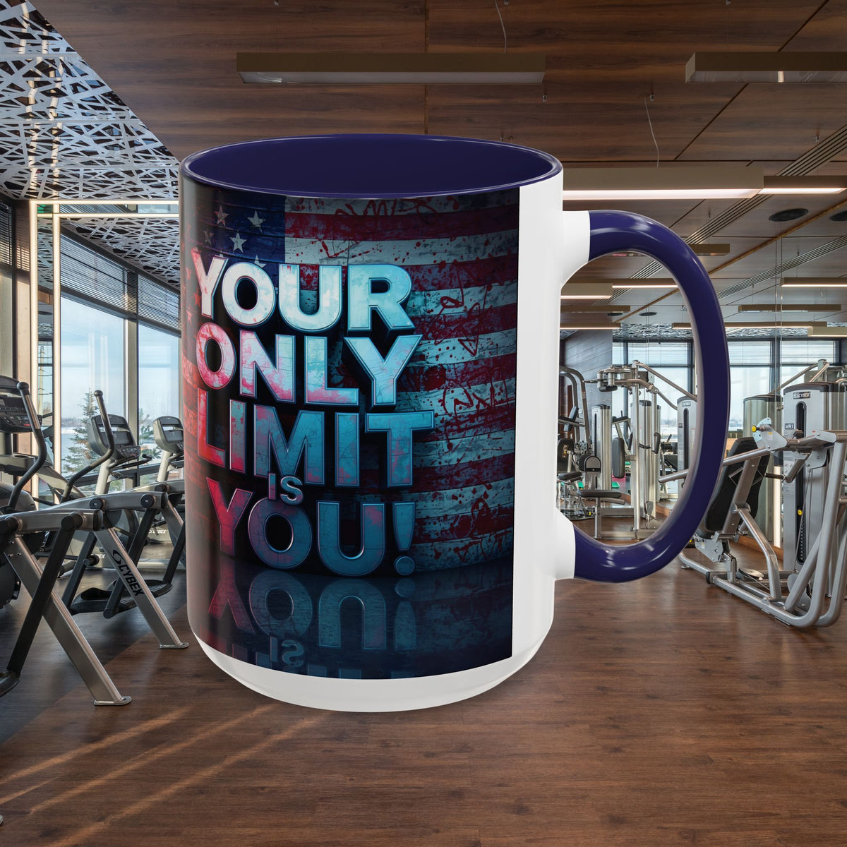 Your Only Limit Is You! Motivational Mug - American Flag - 11oz/15oz