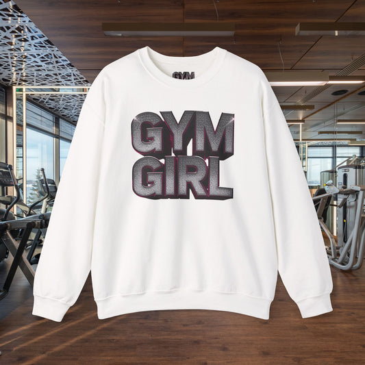 Gym Girl Crewneck Sweatshirt - Stylish Fitness Apparel - Women's Workout Sweatshirt - S-4XL