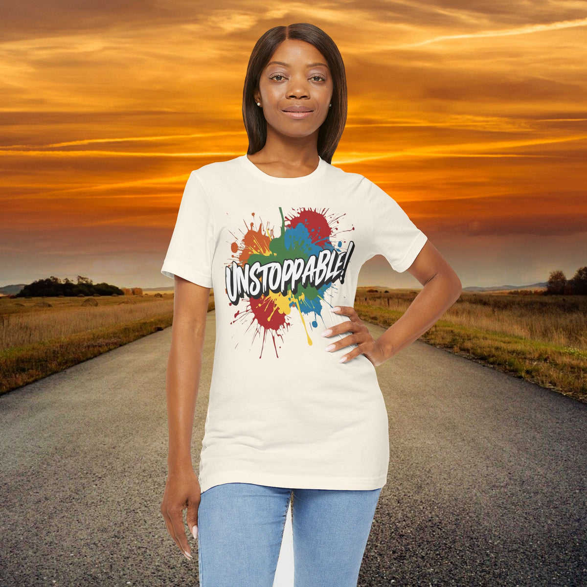 Unstoppable Vintage Retro T-Shirt - Motivational Graphic Tee - Unisex Casual Shirt