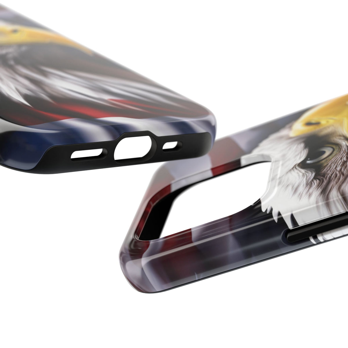 Patriotic - Bald Eagle - Phone Case - Tough Phone Case - American Flag Design - Gift for Veterans - National Holidays - Outdoor Adventures - Eagle Lover