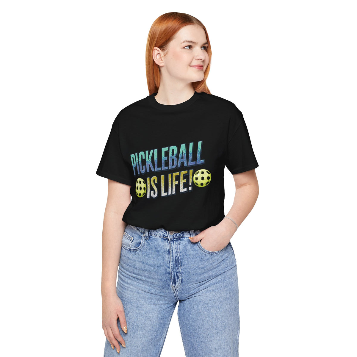 Pickleball Is Life T-Shirt - Funny Pickleball Tee - Unisex Court Sports Shirt
