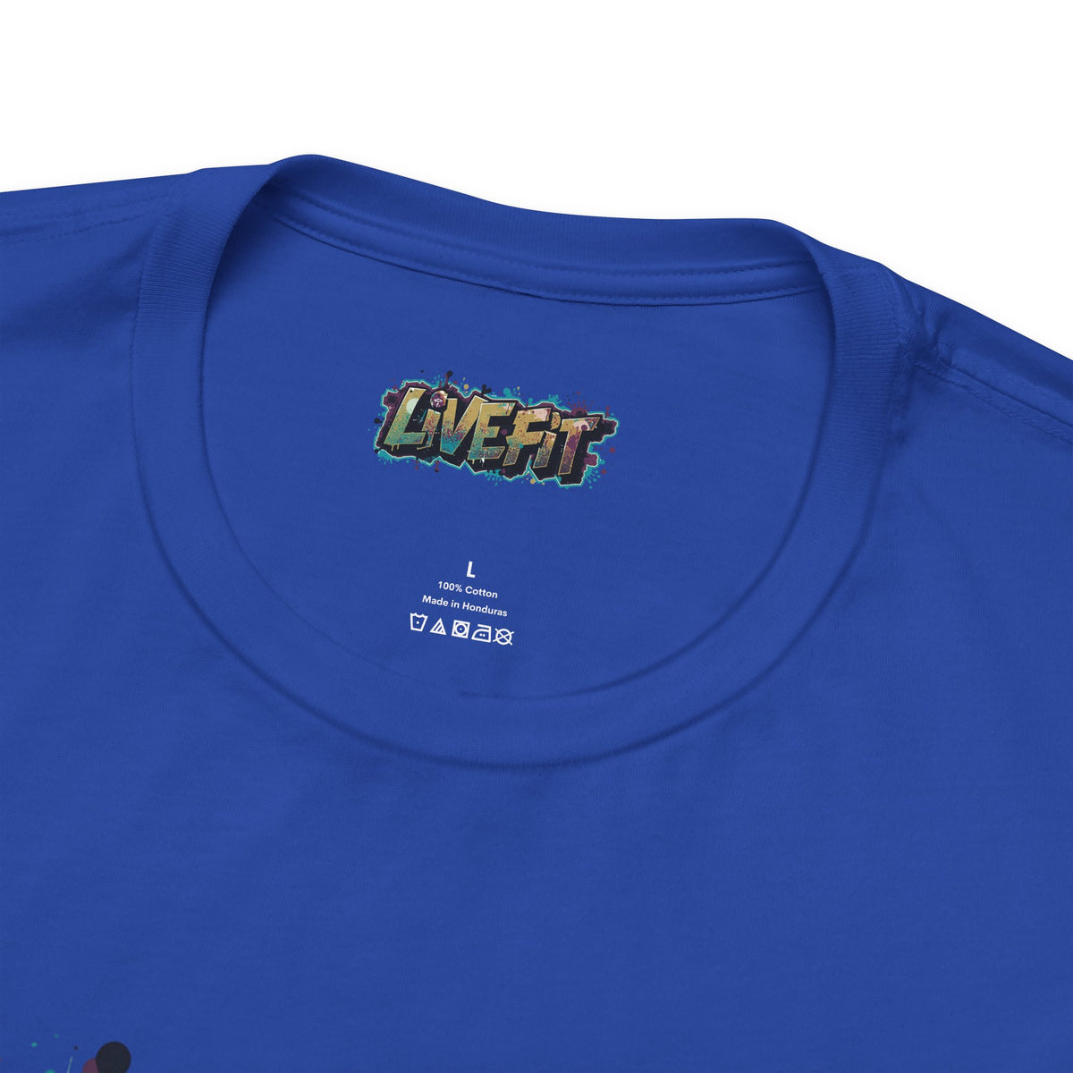 LIVE FIT Graphic Fitness Tee - Motivational Workout T-Shirt - Unisex XS-4XL
