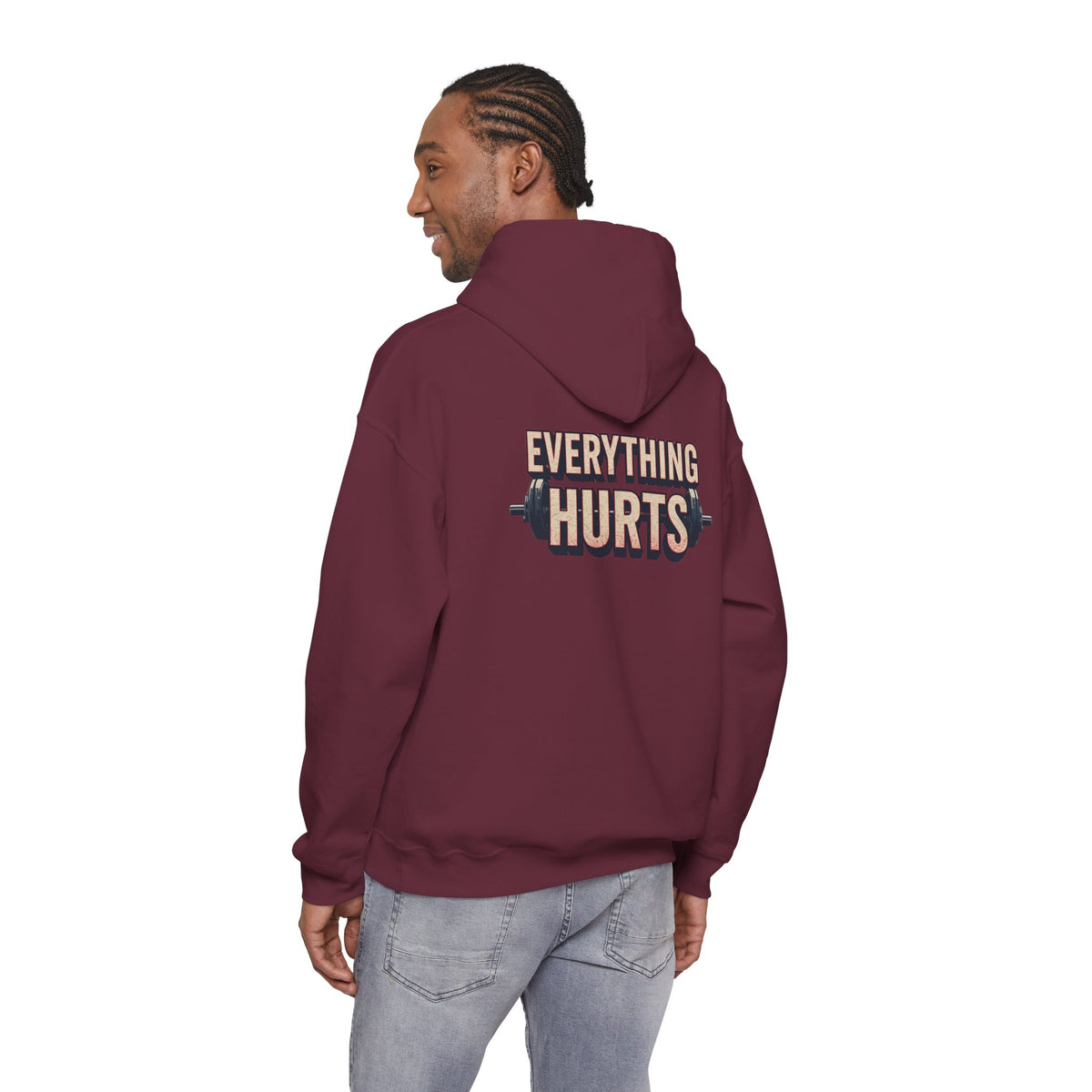 Everything Hurts! Gym Workout Hoodie - Funny Fitness Sweatshirt - Unisex Pullover - S-5XL