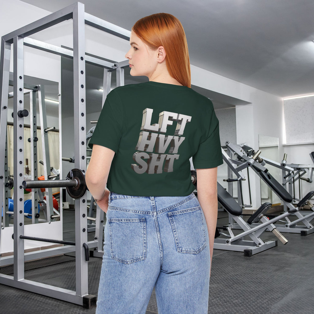 Lift Heavy Shit - LFT HVY SHT - 3D Gym T-Shirt - Bold Weightlifting Tee