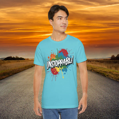 Unstoppable Vintage Retro T-Shirt - Motivational Graphic Tee - Unisex Casual Shirt