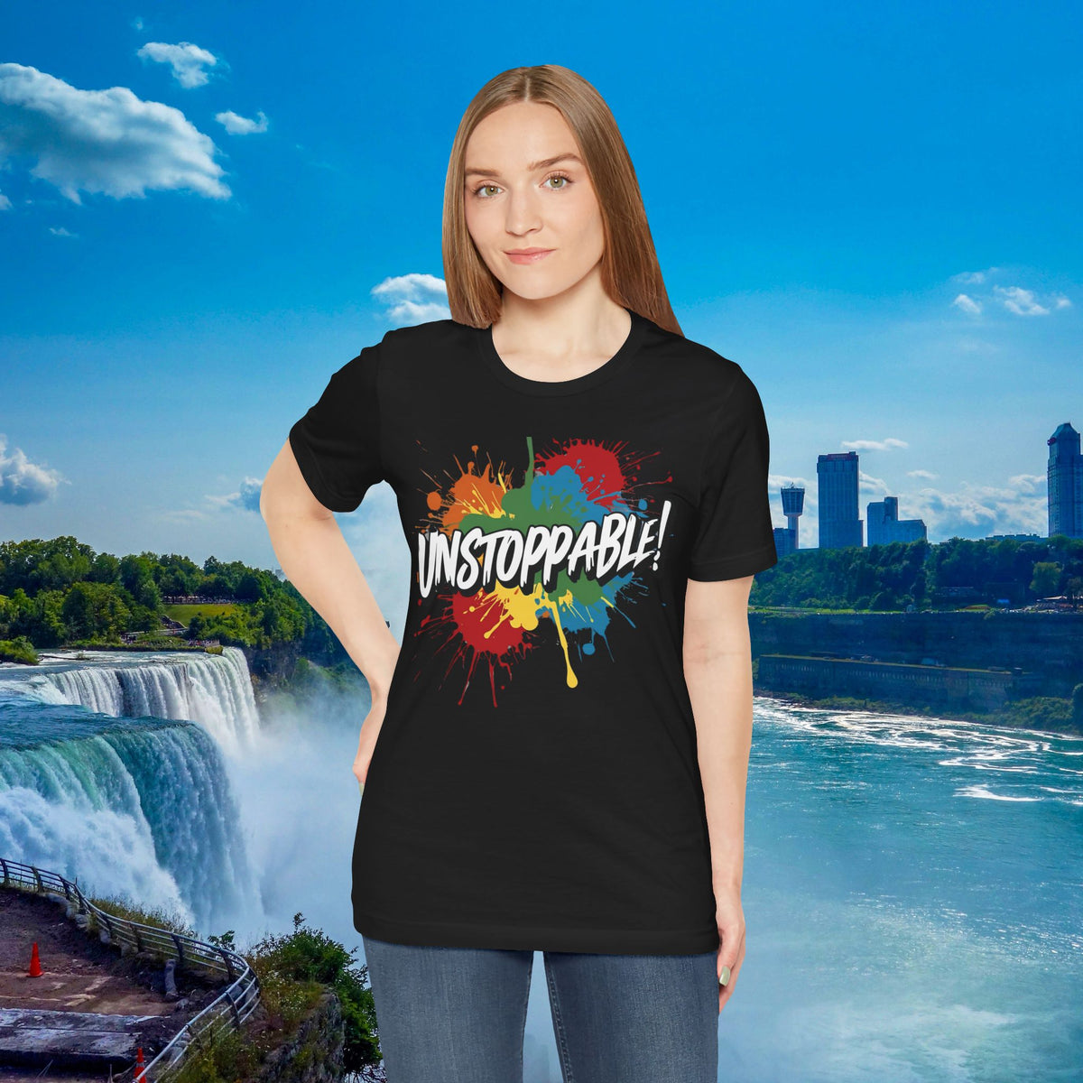 Unstoppable Vintage Retro T-Shirt - Motivational Graphic Tee - Unisex Casual Shirt