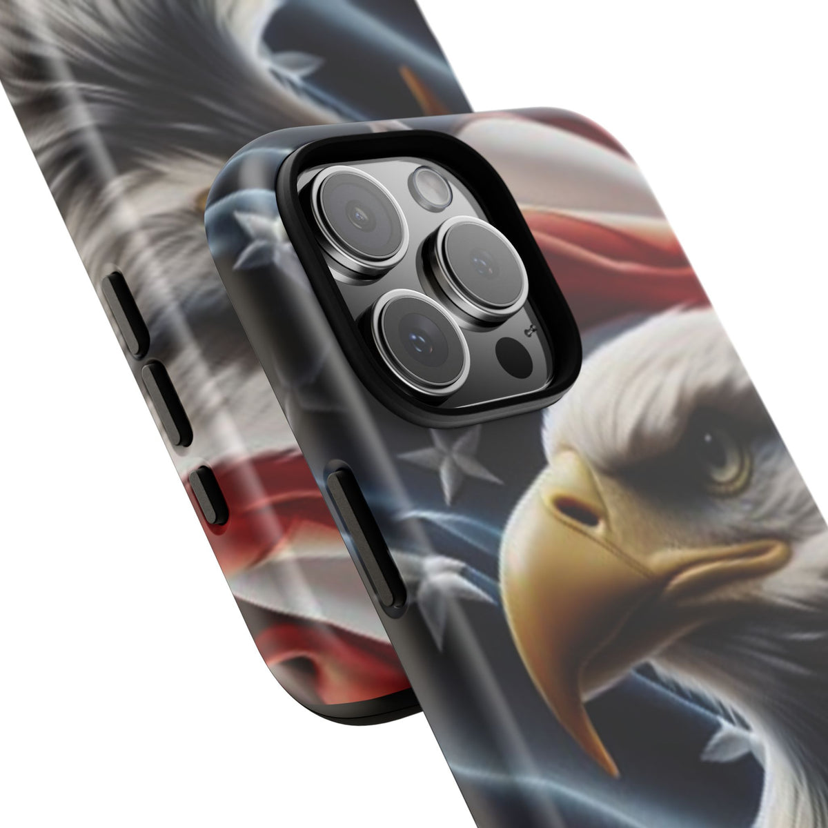 Patriotic Eagle American Flag Phone Case - Gift for Veterans - Independence Day - Memorial Day