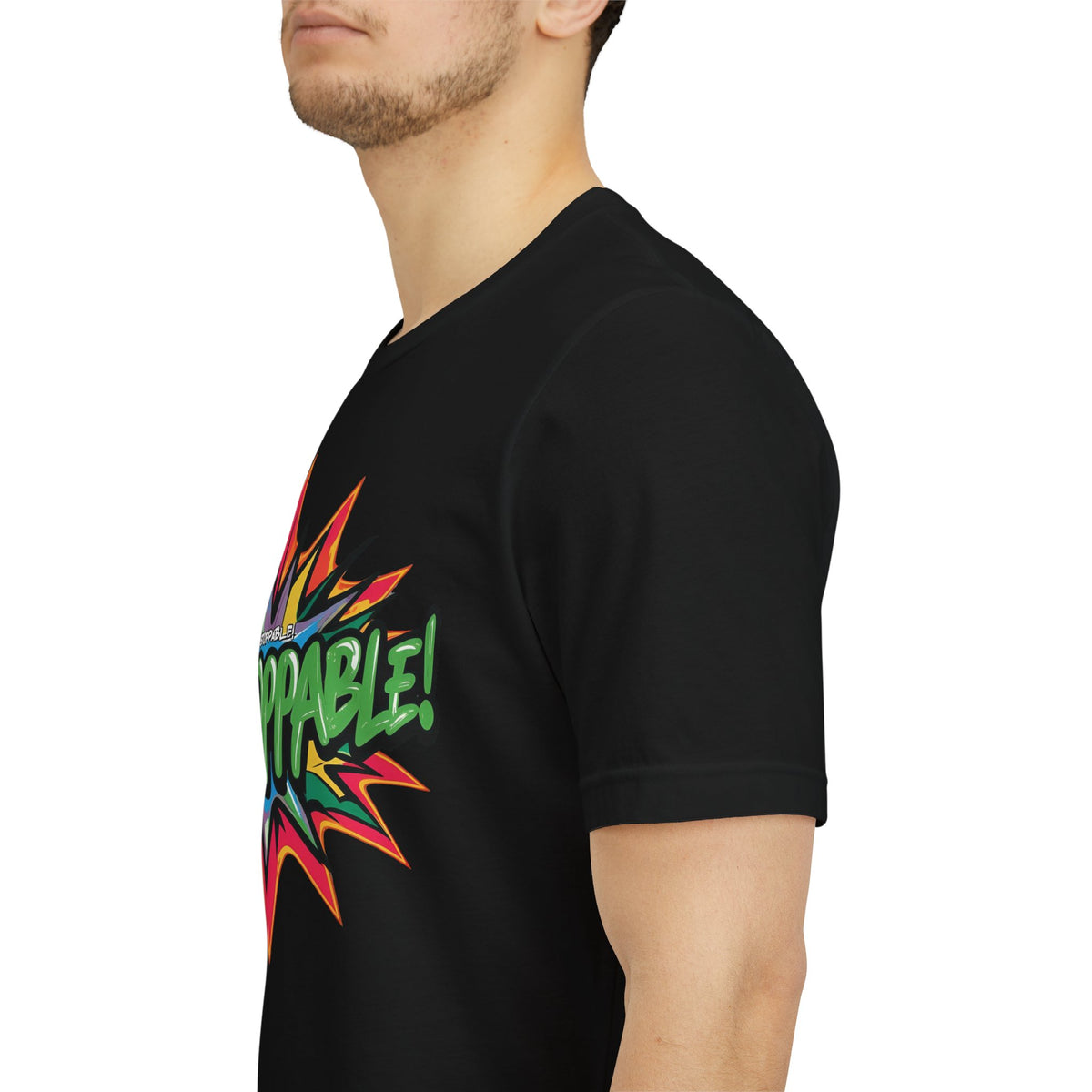 Unisex Jersey Tee - Unstoppable Graphic Design Shirt - Motivation and Fitness