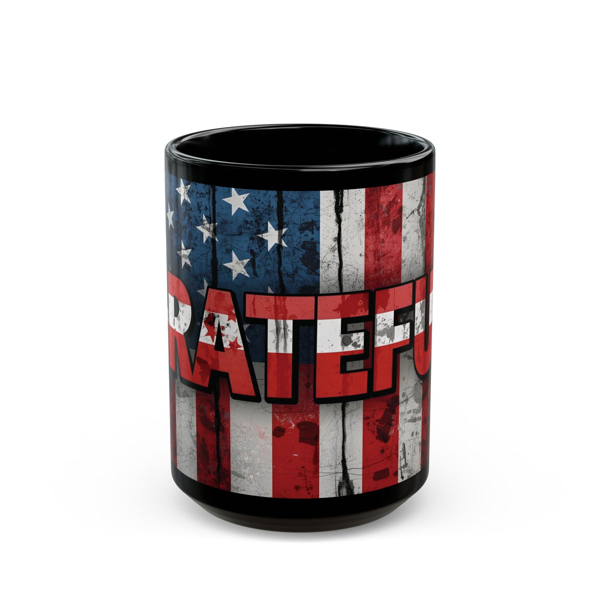Grateful Mug - Vintage American Flag Design - Patriotic Gift - 11oz/15oz