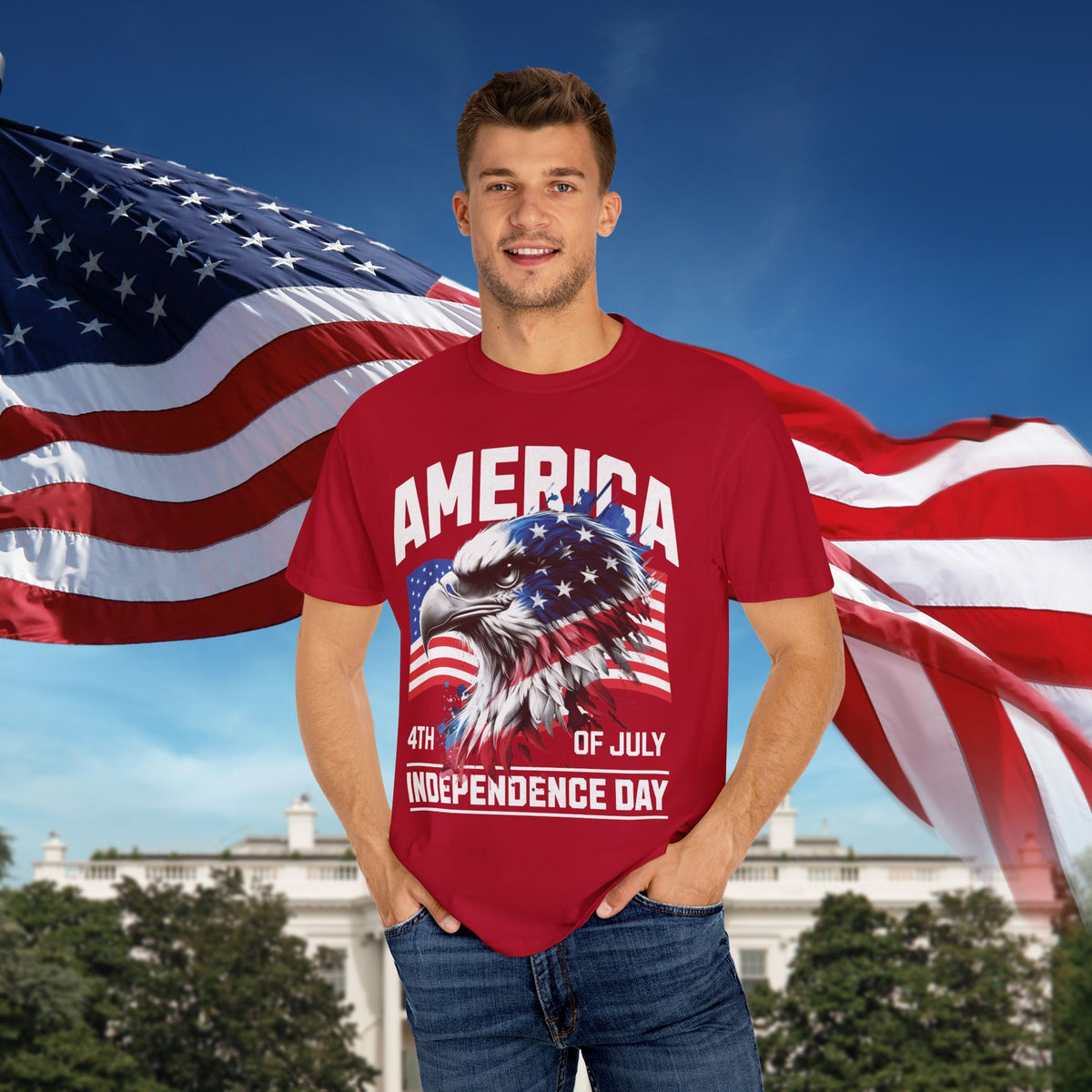 Independence Day 4th of July T-Shirt - Patriotic Graphic Tee - Unisex S-4XL