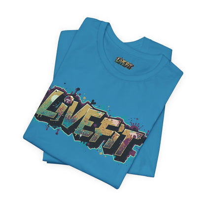 LIVE FIT Graphic Fitness Tee - Motivational Workout T-Shirt - Unisex XS-4XL